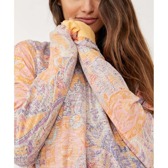 Free People Multicolor Long Sleeve Top - Picture 6 of 8